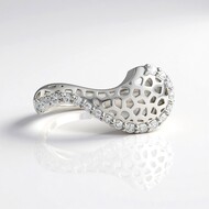 Anello in argento con Zircone (Ornaments by de Melo)
