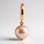 Pendentif en argent et Perle Ming de couleur pourpre (TPC)