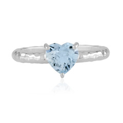Brasilianischer Aquamarin-Silberring