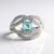Anello in argento con Smeraldo Color Paraiba
