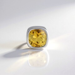 Ciondolo in argento con Citrino (MONOSONO COLLECTION)