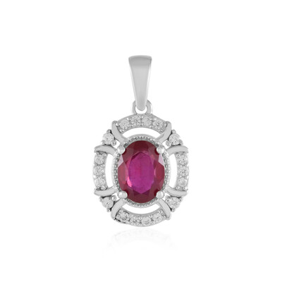 Pendentif en argent et Rubis de Madagascar