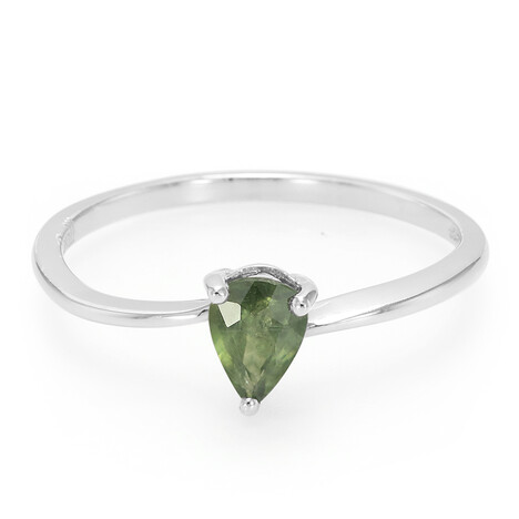 Bague en argent et Saphir du Mozambique