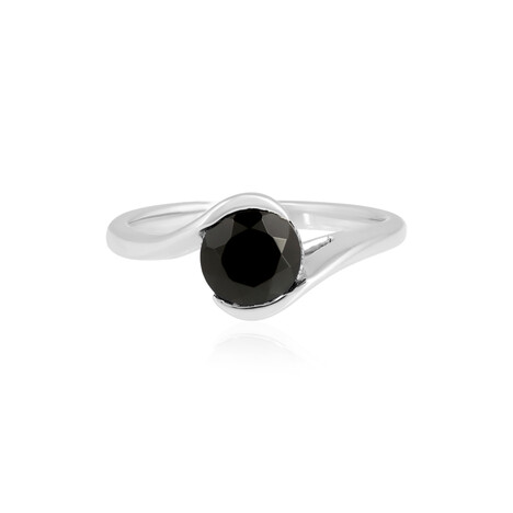Schwarzer Onyx-Silberring