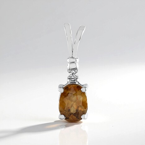 Ciondolo in argento con Zircone Mandarino