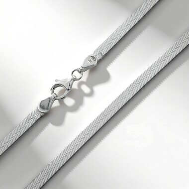 Silber-Herringbone-Kette - 45 cm - 10,61 g