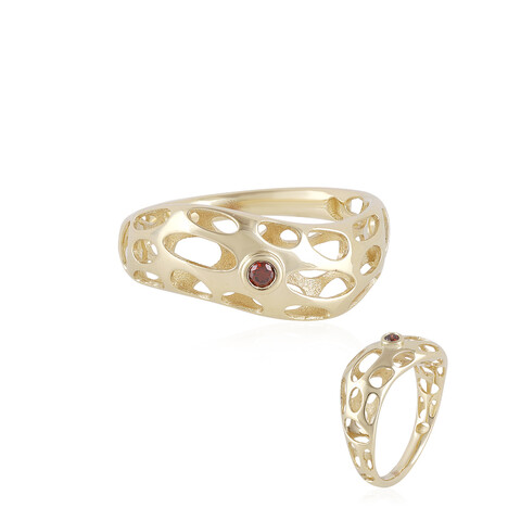Bague en or et Diamant rouge I1 (Ornaments by de Melo)