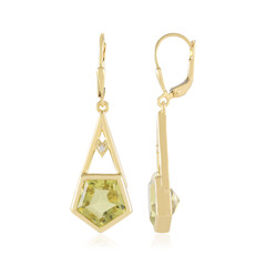 Orecchini in argento con Quarzo Limone