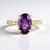 Anello in argento con Ametista del Marocco