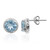 Orecchini in argento con Topazio Blu Cielo