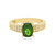 Anillo en plata con Diópsido de Rusia