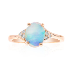 Anillo en oro con Ópalo Welo AAA
