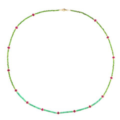 Collana in argento con Quarzo Ciliegia (Riya)