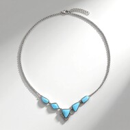 Collana in argento con Larimar
