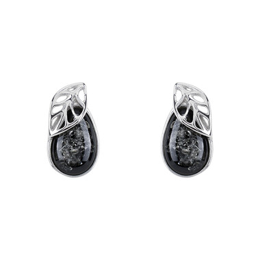Pendientes en plata con Ámbar báltico (dagen)