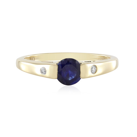 Blauer Madagaskar-Saphir-Goldring
