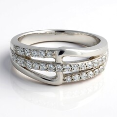 Anello in argento con Topazio Bianco