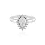 Weißer Topas-Silberring