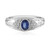 Anillo en plata con Cianita de Nepal