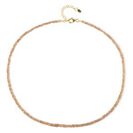 Collana in argento con Zircone Champagne