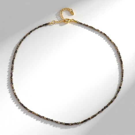 Collier en argent et Diamant champagne