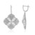 Boucles d'oreilles en argent et Saphir blanc