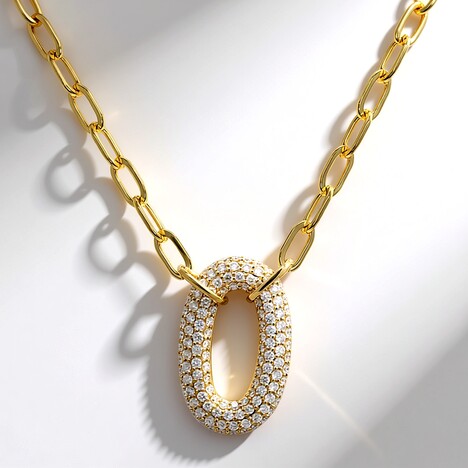 Collana in oro con Diamante SI1 (H) (CIRARI)