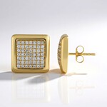 Orecchini in oro con Diamante I1 (H) (de Melo Gold)