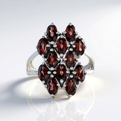 Anello in argento con Zircone Rosa