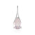 Pendentif en argent et Quartz rose