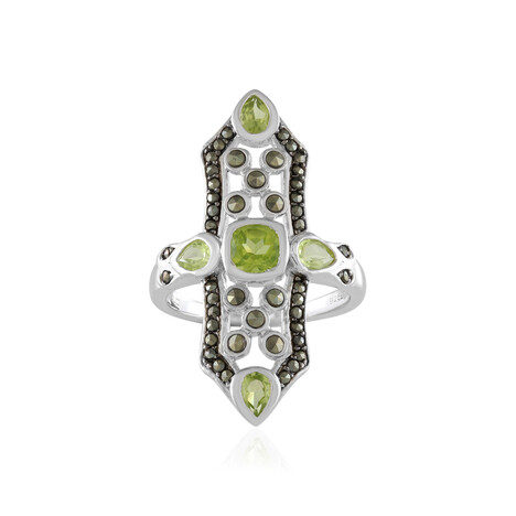 Peridot-Silberring