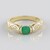 Anello in oro con Smeraldo Brasiliano (de Melo)