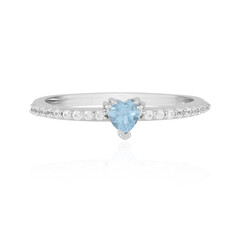 Brasilianischer Aquamarin-Silberring