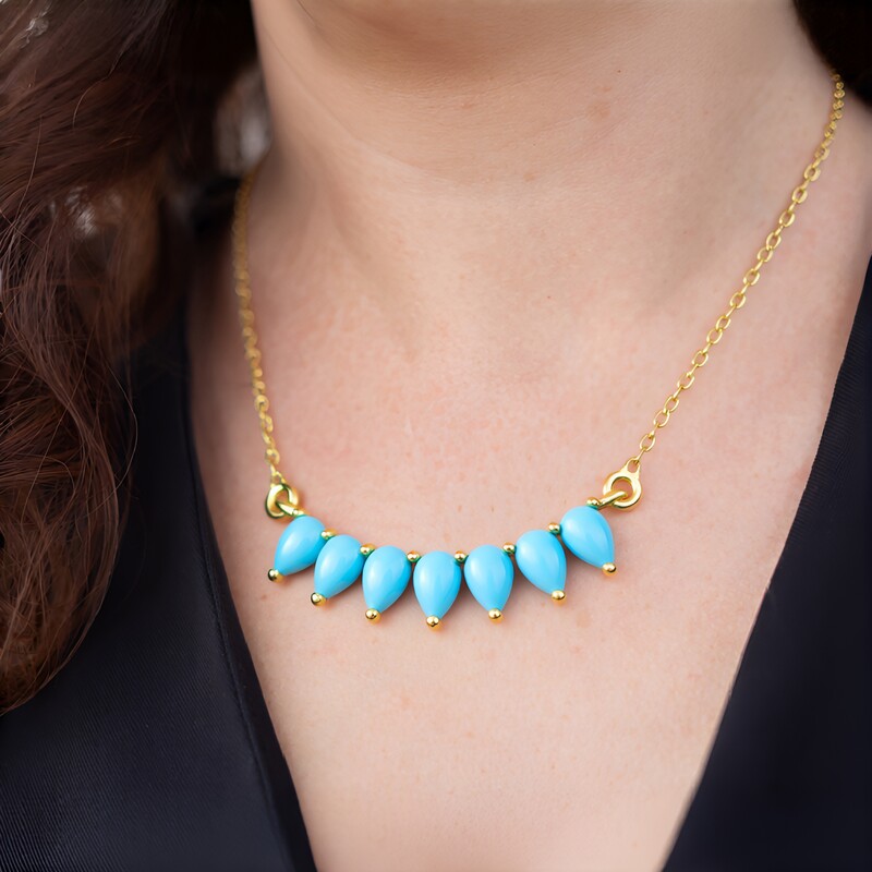 Collana in argento con Turchese Sleeping Beauty (Faszination Türkis)