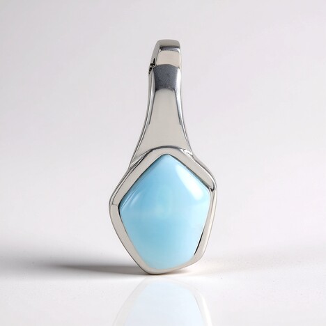 Ciondolo in argento con Larimar (MONOSONO COLLECTION)
