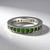 Anello in argento con Diopside Russo
