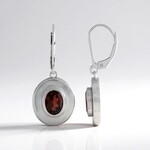 Orecchini in argento con Granato Mozambico (MONOSONO COLLECTION)