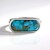 Bague en argent et Turquoise bleue cuivrée de Mohave (Faszination Türkis)