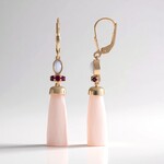 Pink Chalcedony Silver Earrings (KM by Juwelo)