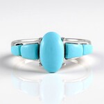 Anello in argento con Turchese Sleeping Beauty (Faszination Türkis)