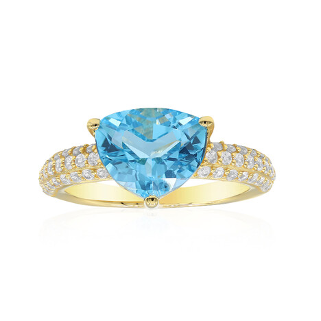 Bague en argent et Topaze de Marambaia