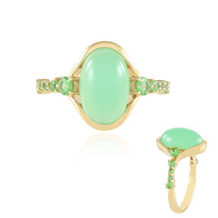 Anillo en plata con Crisoprasa (KM by Juwelo)