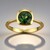 Anello in oro con Apatite Cromo (CUSTODANA)