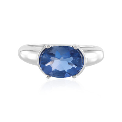Anello in argento con Fluorite Cangiante