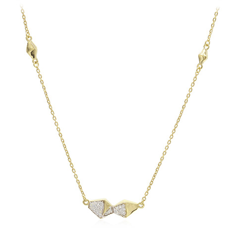 Collana placcata in oro con Zircone