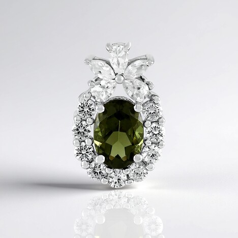 Ciondolo in argento con Moldavite