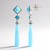 Orecchini in argento con Calcedonio Blu (KM by Juwelo)