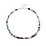 Collana in argento con Fluorite Bicolore