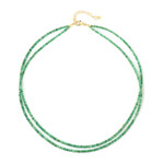 Collier en argent et Emeraude de Zambie