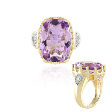 Lavendel-Amethyst-Silberring
